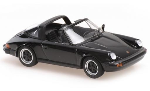 Coche miniatura Porsche 930 Targa 1/43 Maxichamps 911 Targa negro 1977 Porsche 930 Targa 1/43 Maxichamps 911 Targa negro 1977 coche miniatura