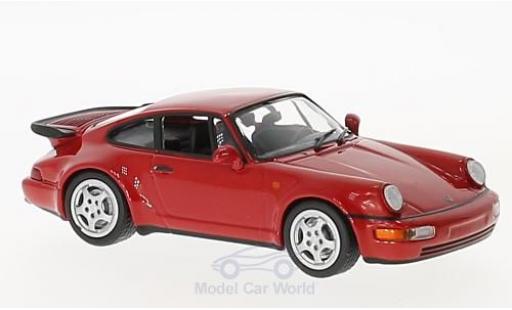 Porsche 964 Turbo 1/43 Maxichamps 911 Turbo () rojo 1990 coche miniatura