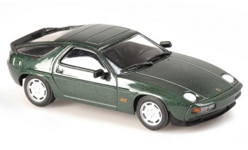Porsche 928 1/43 Maxichamps S metalico verde 1979 coche miniatura