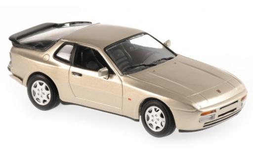 Coche miniatura Porsche 944 1/43 Maxichamps S2 metalico beige 1989 Porsche 944 1/43 Maxichamps S2 metalico beige 1989 coche miniatura