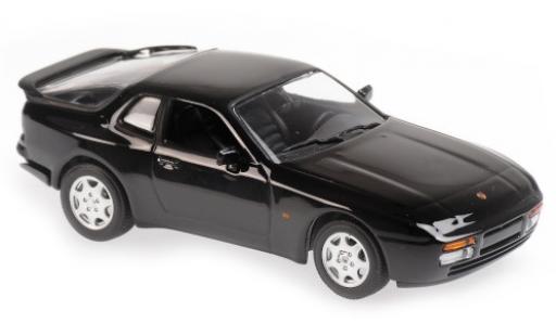 Coche miniatura Porsche 944 1/43 Maxichamps S2 negro 1989 Porsche 944 1/43 Maxichamps S2 negro 1989 coche miniatura