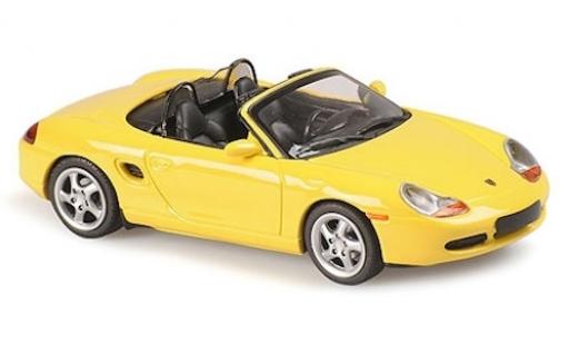 Porsche Boxster 1/43 Maxichamps S amarillo 1999 coche miniatura