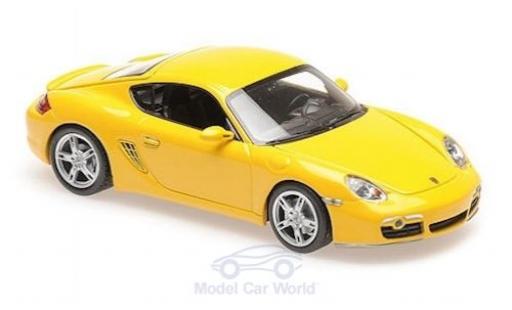 Coche miniatura Porsche Cayman S 1/43 Maxichamps S amarillo 2005 Porsche Cayman S 1/43 Maxichamps S amarillo 2005 coche miniatura