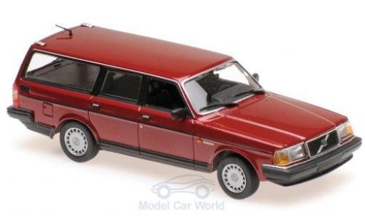Coche miniatura Volvo 240 1/43 Maxichamps GL Break metalico rojo 1986 Volvo 240 1/43 Maxichamps GL Break metalico rojo 1986 coche miniatura