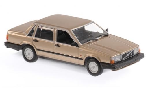Coche miniatura Volvo 740 1/43 Maxichamps GL gold 1986 Volvo 740 1/43 Maxichamps GL gold 1986 coche miniatura