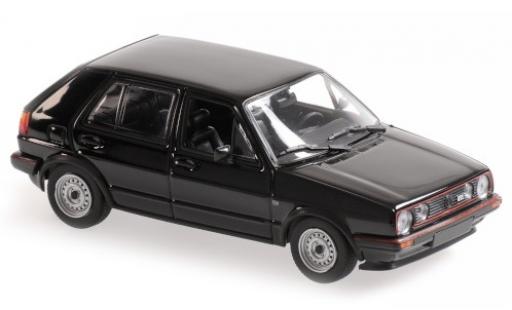 Coche miniatura Volkswagen Golf 1/43 Maxichamps II GTI negro 1985 5-portes Volkswagen Golf 1/43 Maxichamps II GTI negro 1985 5-portes coche miniatura