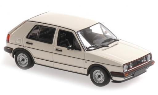 Volkswagen Golf 1/43 Maxichamps II GTI blanco 1985 5-portes coche miniatura