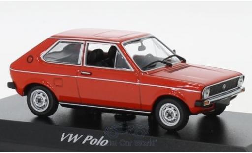 Coche miniatura Volkswagen Polo 1/43 Maxichamps rojo 1979 Volkswagen Polo 1/43 Maxichamps rojo 1979 coche miniatura