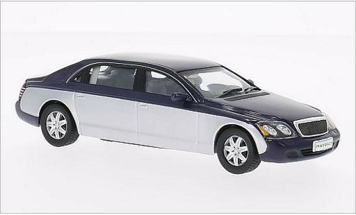 Maybach 62 Base 1/43 WhiteBox metalico azul/gris 2009 coche miniatura
