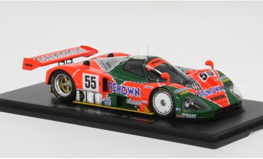 Coche miniatura Mazda 787B 24h Le Mans 1991 speed Co. Ltd. #55 V.Weidler/J.Herbert 1/43 Spark