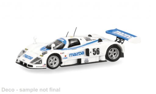 Coche miniatura Mazda 787B weiss/blau #56 1/87 Micro City 87