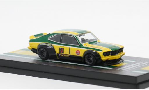 Mazda RX3 1/64 INNO64 Savanna gelb/gr&uuml;n 1971 1:64 coche miniatura