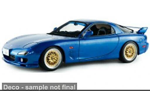 Coche miniatura Mazda RX7 (FD3S) blau 1999 1/18 Solido
