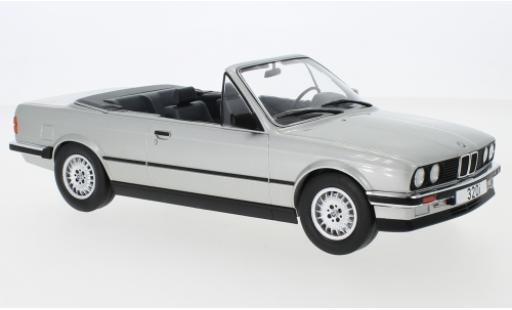 Bmw 320 1/18 MCG i (E30) Cabriolet gris 1985 coche miniatura