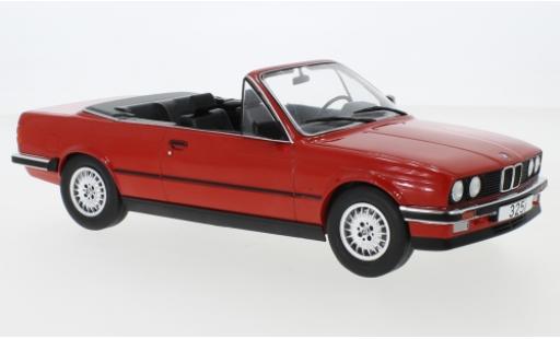 Bmw 325 1/18 MCG i (E30) Cabriolet rojo 1985 coche miniatura