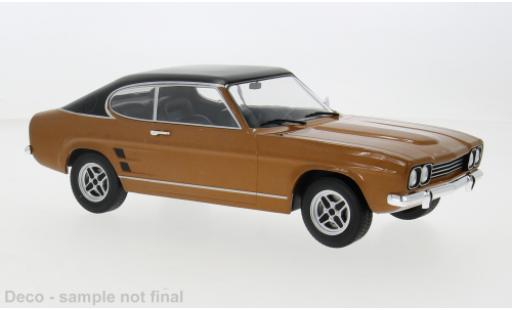 Coche miniatura Ford Capri 1/18 MCG MK I GXL metallise braun/matt-schwarz 1973 1:18 Ford Capri 1/18 MCG MK I GXL metallise braun/matt-schwarz 1973 1:18 coche miniatura
