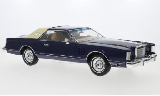 Coche miniatura Lincoln Continental 1/18 MCG Mark V azul 1978 Lincoln Continental 1/18 MCG Mark V azul 1978 coche miniatura