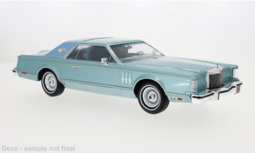 Coche miniatura Lincoln Continental 1/18 MCG Mark V metallise blau 1978 1:18 Lincoln Continental 1/18 MCG Mark V metallise blau 1978 1:18 coche miniatura