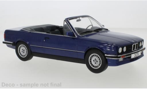 Bmw 325 1/18 MCG i (E30) Cabriolet metallise azul 1985 coche miniatura