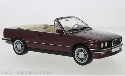 Bmw 325 1/18 MCG i (E30) Cabriolet metallise rojo 1985 coche miniatura