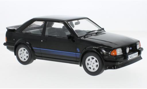 Ford Escort 1/18 MCG MK III RS Turbo negro 1985 coche miniatura
