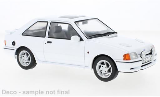Ford Escort 1/18 MCG RS Turbo S2 blanche 1990 coche miniatura