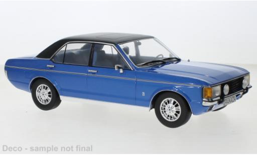 Ford Granada 1/18 MCG MK I metallise azul/matt-negro 1975 coche miniatura