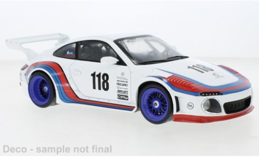 Porsche 997 1/18 MCG Old & New blanco/Dekor Martini 2020 coche miniatura