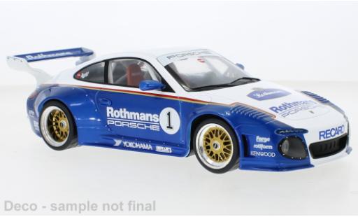 Porsche 997 1/18 MCG Old & New blanco/Dekor Rothmans 2020 coche miniatura