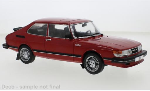 Saab 900 1/18 MCG Turbo rojo 1981 coche miniatura