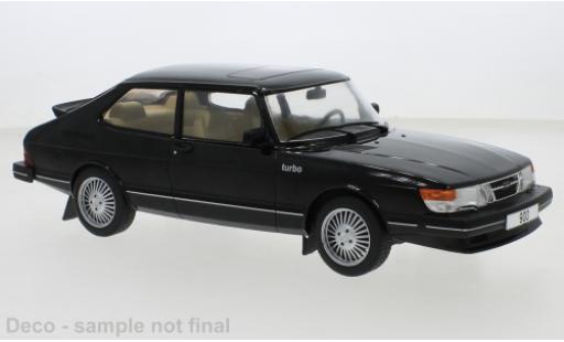 Saab 900 1/18 MCG Turbo negro 1981 coche miniatura