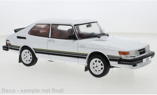 Saab 900 1/18 MCG Turbo blanco/Dekor 1981 coche miniatura