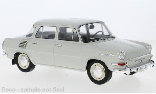 Skoda 1000 1/18 MCG MB gris 1964 coche miniatura