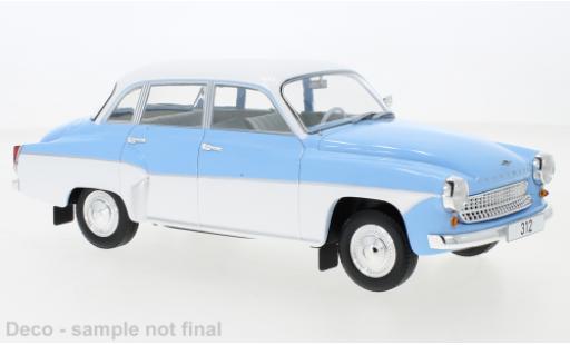 Coche miniatura Wartburg 312 1/18 MCG azul/blanco 1965 Wartburg 312 1/18 MCG azul/blanco 1965 coche miniatura