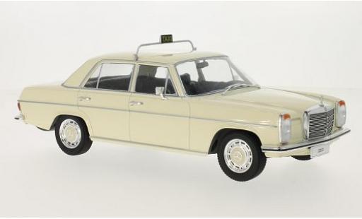 Mercedes 220 1/18 MCG D/8 (W115) beige Taxi 1973 coche miniatura