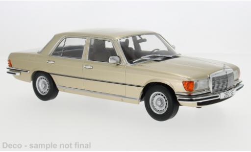 Mercedes Classe S 1/18 MCG (W116) beige 1972 1:18 coche miniatura