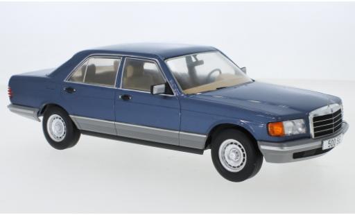 Coche miniatura Mercedes Classe S 1/18 MCG (W126) metalico azul 1979 Mercedes Classe S 1/18 MCG (W126) metalico azul 1979 coche miniatura