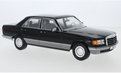 Coche miniatura Mercedes Classe S 1/18 MCG (W126) negro 1979 Mercedes Classe S 1/18 MCG (W126) negro 1979 coche miniatura