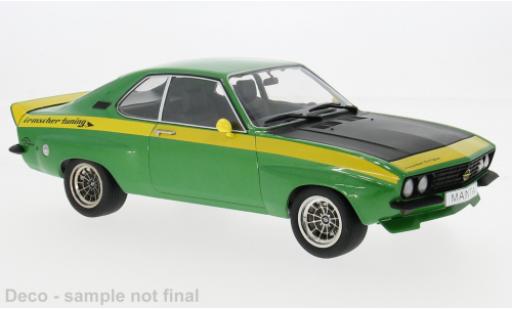 Opel Manta 1/18 MCG A Irmscher grün/gelb 1974 1:18 coche miniatura