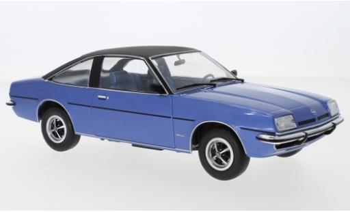 Opel Manta 1/18 MCG B Berlinetta metalico azul/negro 1975 coche miniatura
