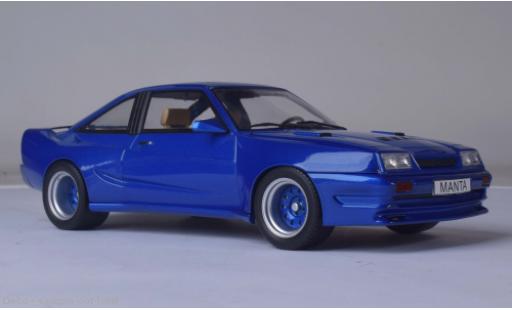 Opel Manta 1/18 MCG B Mattig metalico azul 1991 coche miniatura