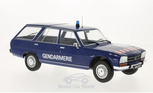 Peugeot 504 Break 1/18 MCG Break azul Gendarmerie 1976 Türen und Hauben geschlossen coche miniatura
