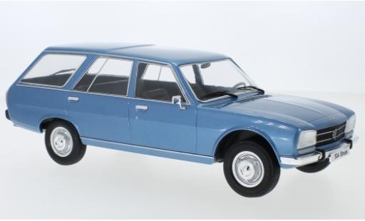 Coche miniatura Peugeot 504 1/18 MCG Break metalico azul 1976 Peugeot 504 1/18 MCG Break metalico azul 1976 coche miniatura