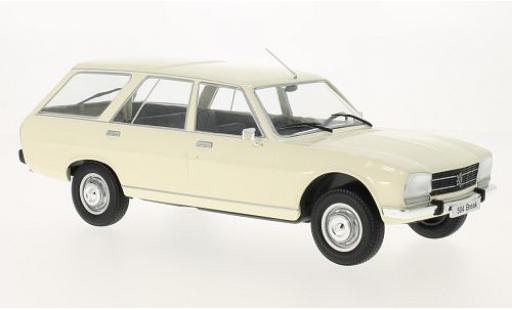 Coche miniatura Peugeot 504 1/18 MCG Break blanco 1976 les portes et capos fermé Peugeot 504 1/18 MCG Break blanco 1976 les portes et capos fermé coche miniatura