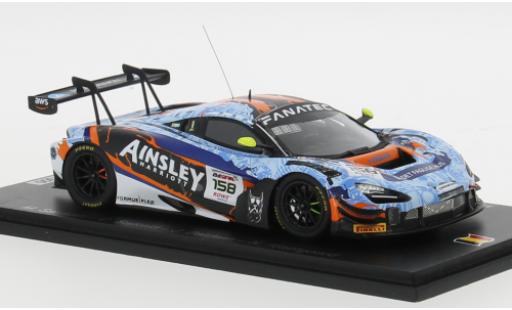 Coche miniatura McLaren 720 1/43 Spark S GT3 EVO #158 1:43 McLaren 720 1/43 Spark S GT3 EVO #158 1:43 coche miniatura