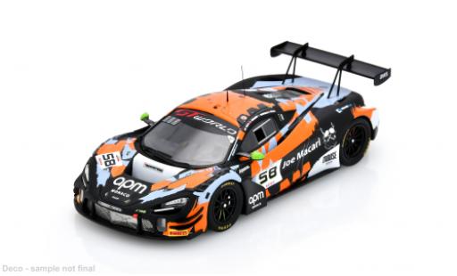 McLaren 720 1/43 Spark S GT3 EVO 24h Spa 2025 Garage 59 #58 A.Smalley/F.Schandorff 1:43 coche miniatura