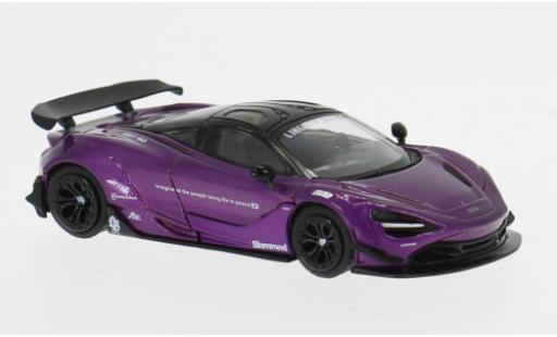 McLaren 720 1/64 Mini GT S LB-Works violett/schwarz 1:64 coche miniatura