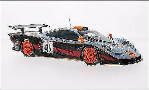 McLaren F1 GTR GTR 1/18 Minichamps No.41 Team Davidoff Gulf 24h Le Mans 1997 coche miniatura