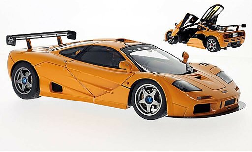 McLaren F1 LM Edition 1/18 Autoart naranja 1995 coche miniatura