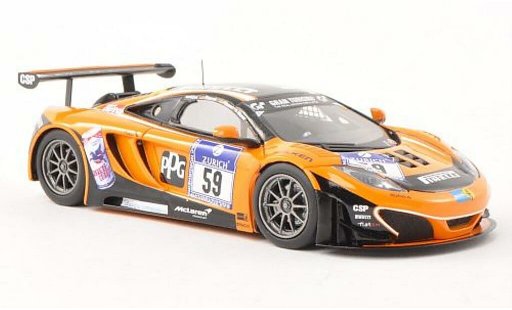 McLaren MP4-12C GT3 1/43 Minichamps No.59 Dorr Motorsport 24h Nurburgring 2012 /Moser coche miniatura